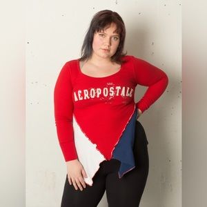 L-2xl up-cycled vintage Aeropostale t-shirt.